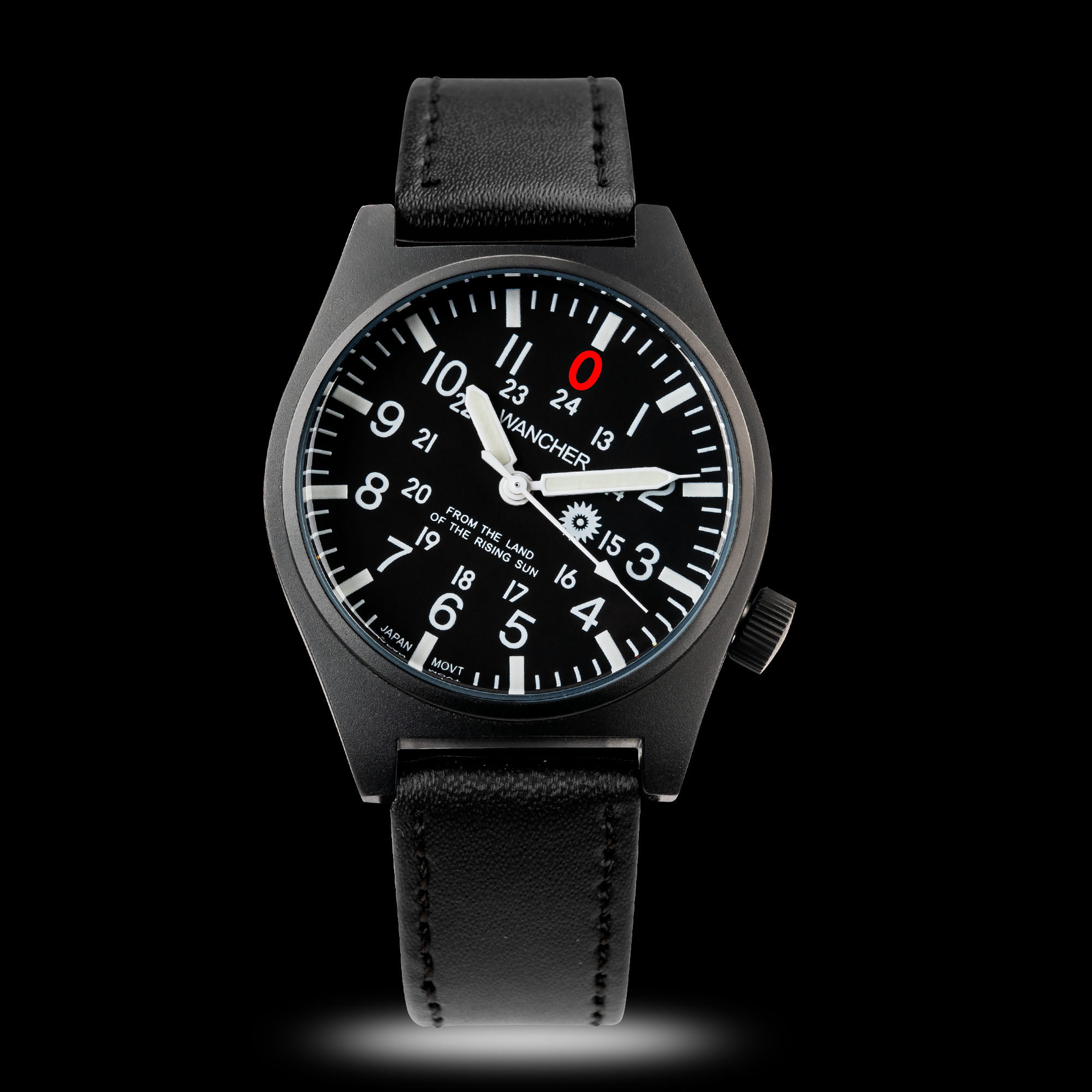 Wrist shot of Wancher Gurkha Field Watch – Ideal for outdoor enthusiasts and field watch connoisseurs