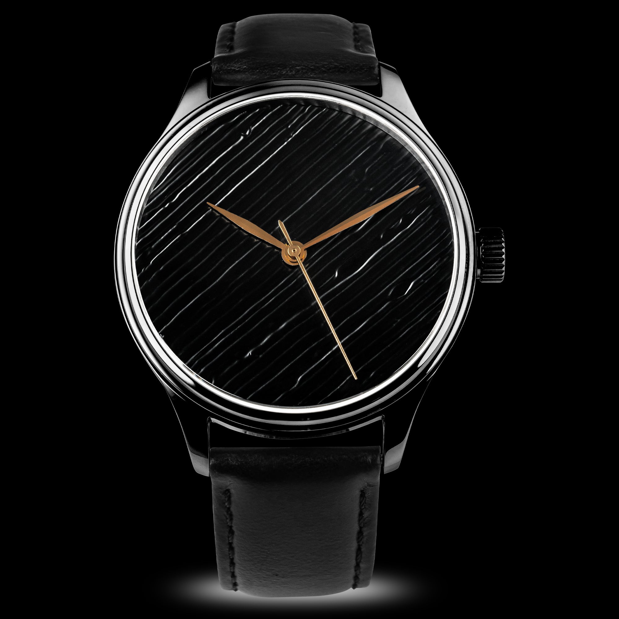 Dream Watch -Black Moon II Urushi Lacquered Watch - Wancher Watch