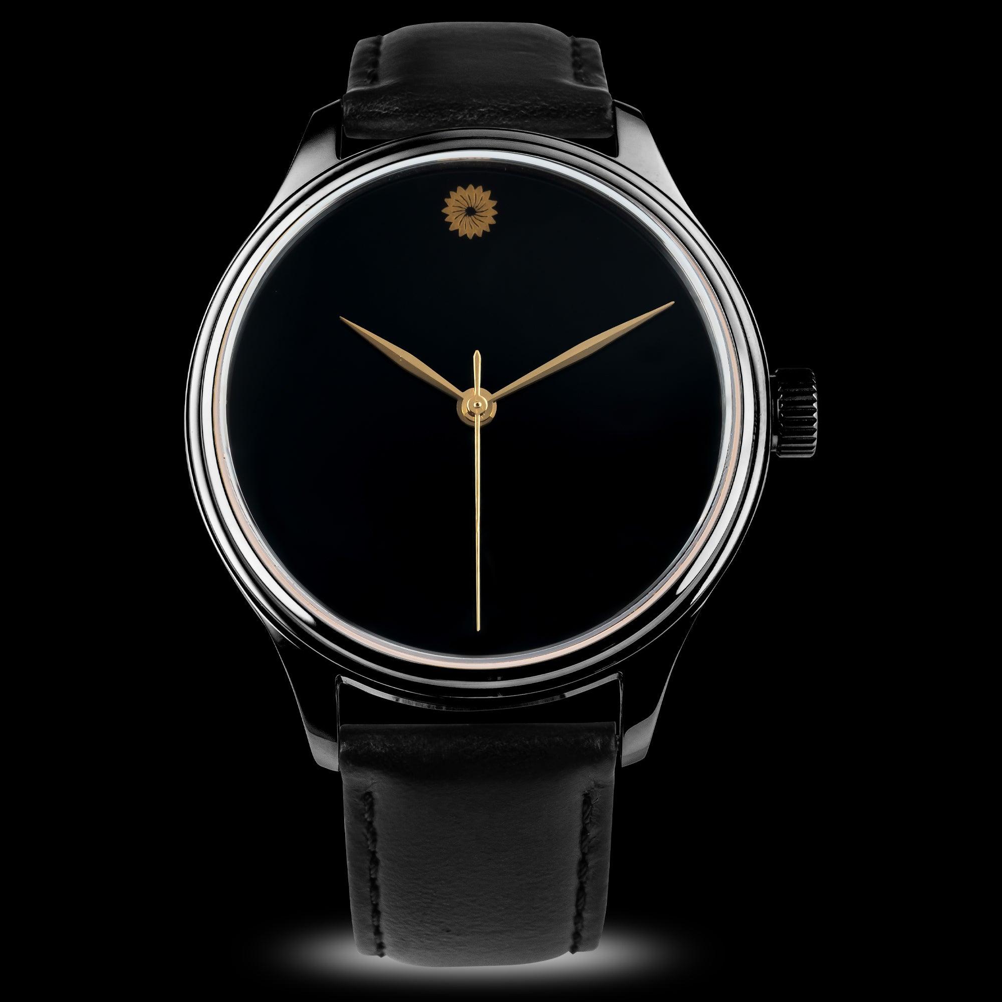 Wancher Dream Watch - Kuro Muji (Urushi Lacquer Watch) - Wancher Watch