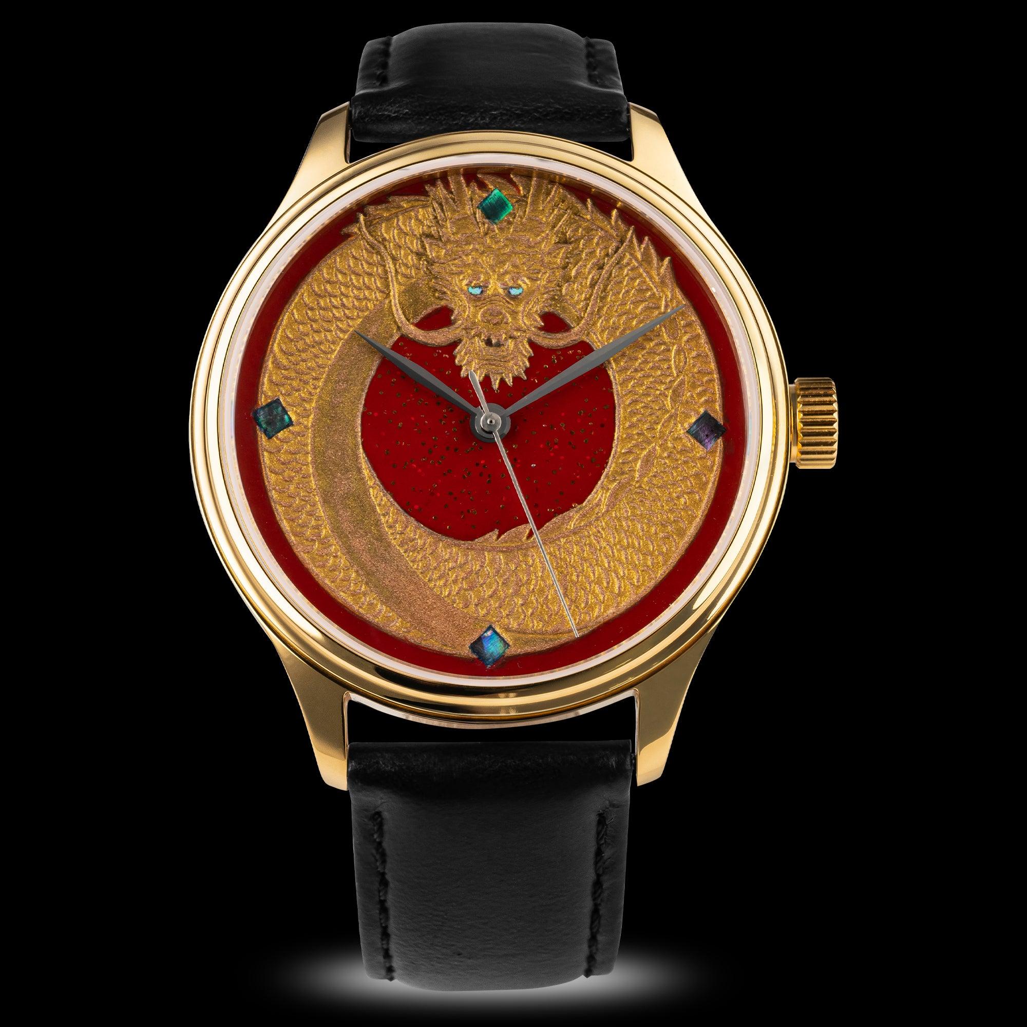 Dream Dragon - Red Dragon Urushi Maki-e - Wancher Watch