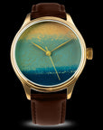 Dream Watch Chawan-iro Ai showcasing layered Urushi lacquer by Hirota Yoko