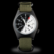 Wancher Gurkha Tilted Field Watch – Unique Japanese field watch for outdoor enthusiasts, military watch collectors, and camping lovers