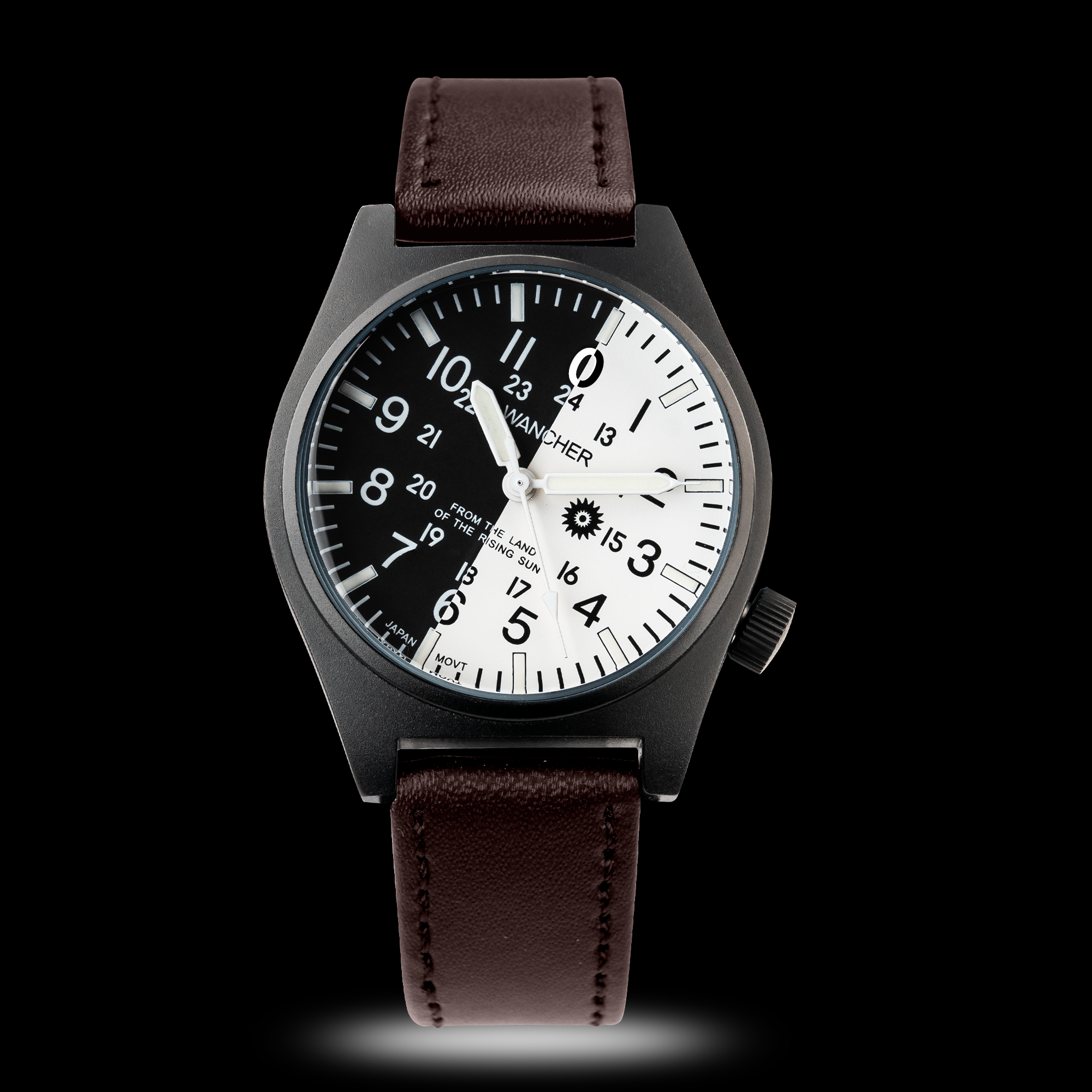 Action shot of Wancher Gurkha in outdoor environment – Durable Japanese field watch for tactical explorers