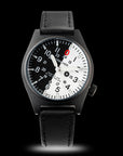 Front view of the Wancher Gurkha Tilted Dial Watch – Japanese-made field watch for outdoor lifestyle and tactical use
