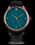 Detail of Japanese Urushi craftsmanship on luxury timepiece