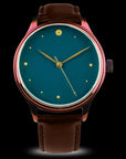 Gunjo-colored lacquer dial symbolizing depth and serenity