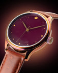 Wancher Dream Watch Urushi Purple Echizen urushi watch, handcrafted in Japan