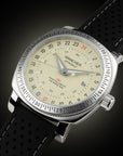 Wancher automatic 24hr analog watch for day-to-night wear, built with 24 hour watch movement and inspired by Glycine 24 Hour watch and military field heritage