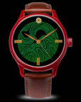 Wajima urushi lacquer dial watch – artisan Japanese lacquerware timepiece with 316L stainless steel urushi-coated case