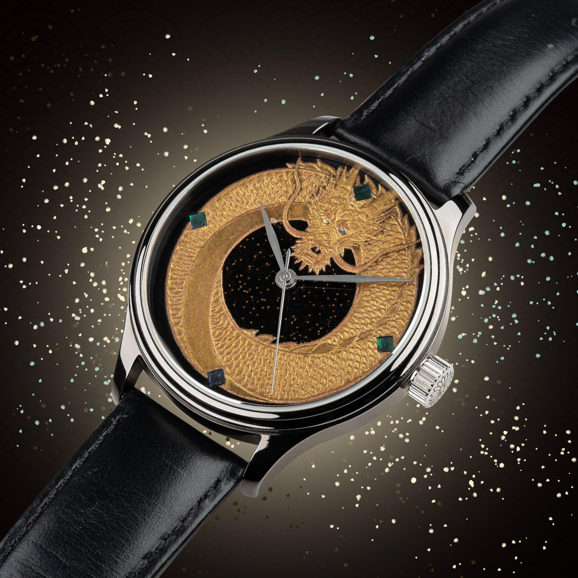 Dream Dragon - Black Dragon Urushi Maki-e - Wancher Watch