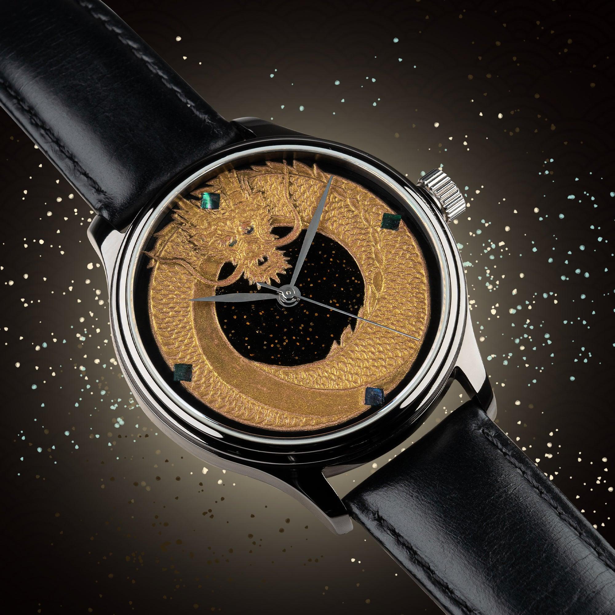 Dream Dragon - Black Dragon Urushi Maki-e - Wancher Watch