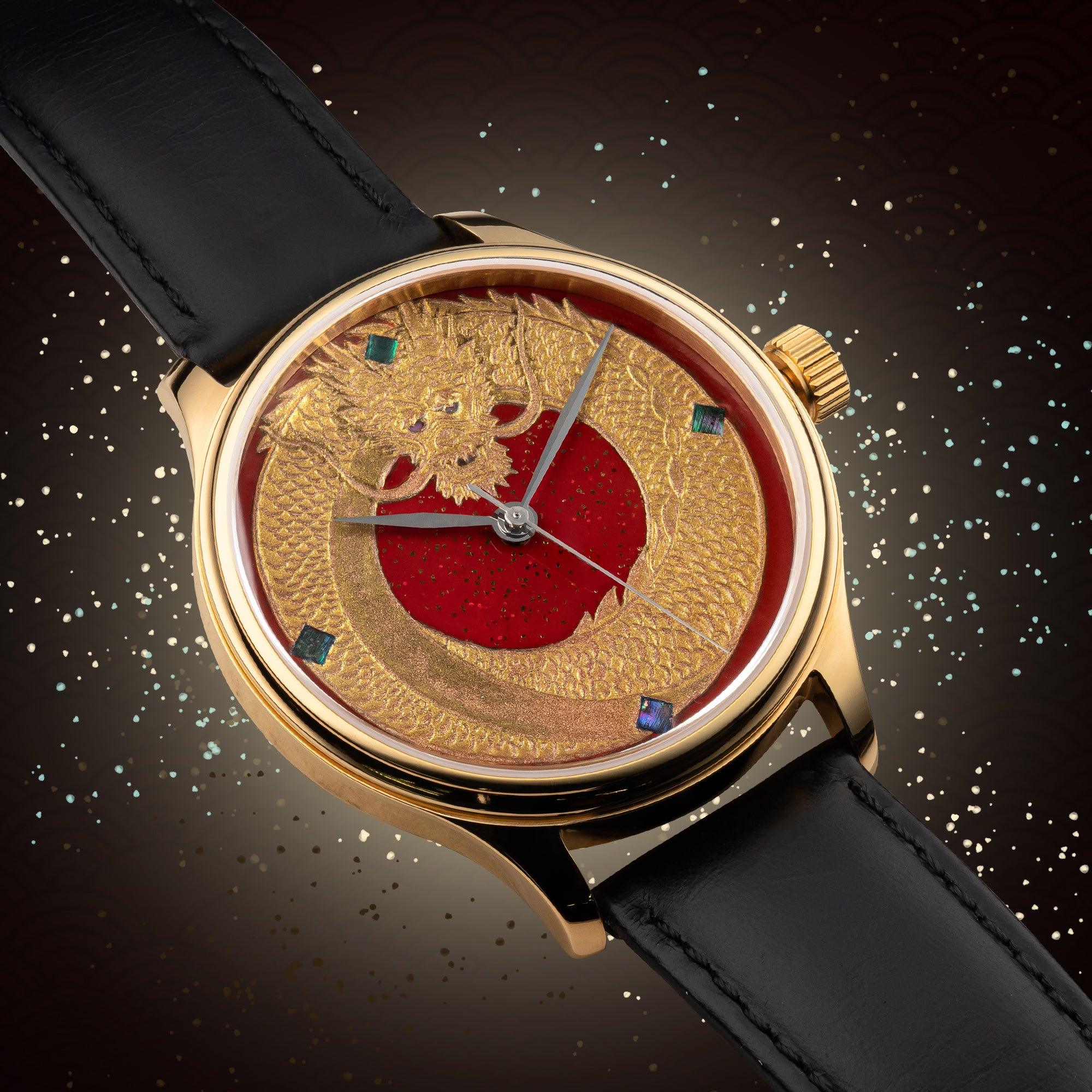 Dream Dragon - Red Dragon Urushi Maki-e - Wancher Watch
