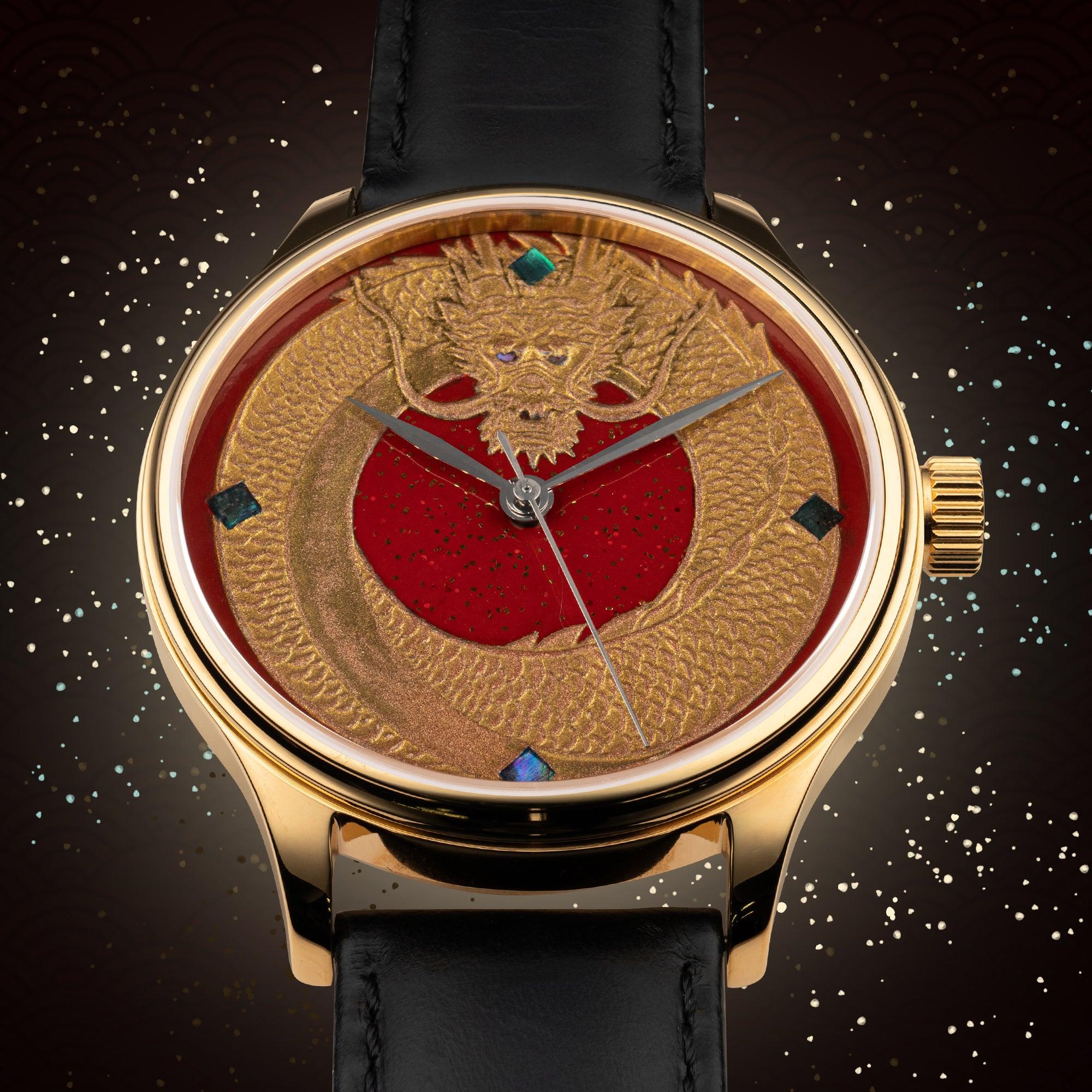 Dream Dragon - Red Dragon Urushi Maki-e - Wancher Watch