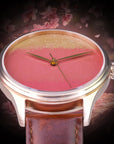 Luxury Urushi lacquer timepiece with Urushi Dial crafted using Ishime Tsuishitsu Nuri Kinma technique by Wancher Watch