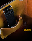 Series 003 Hand Crafted Deer Leather - Watch Travel Pouch (2 Large Slot)