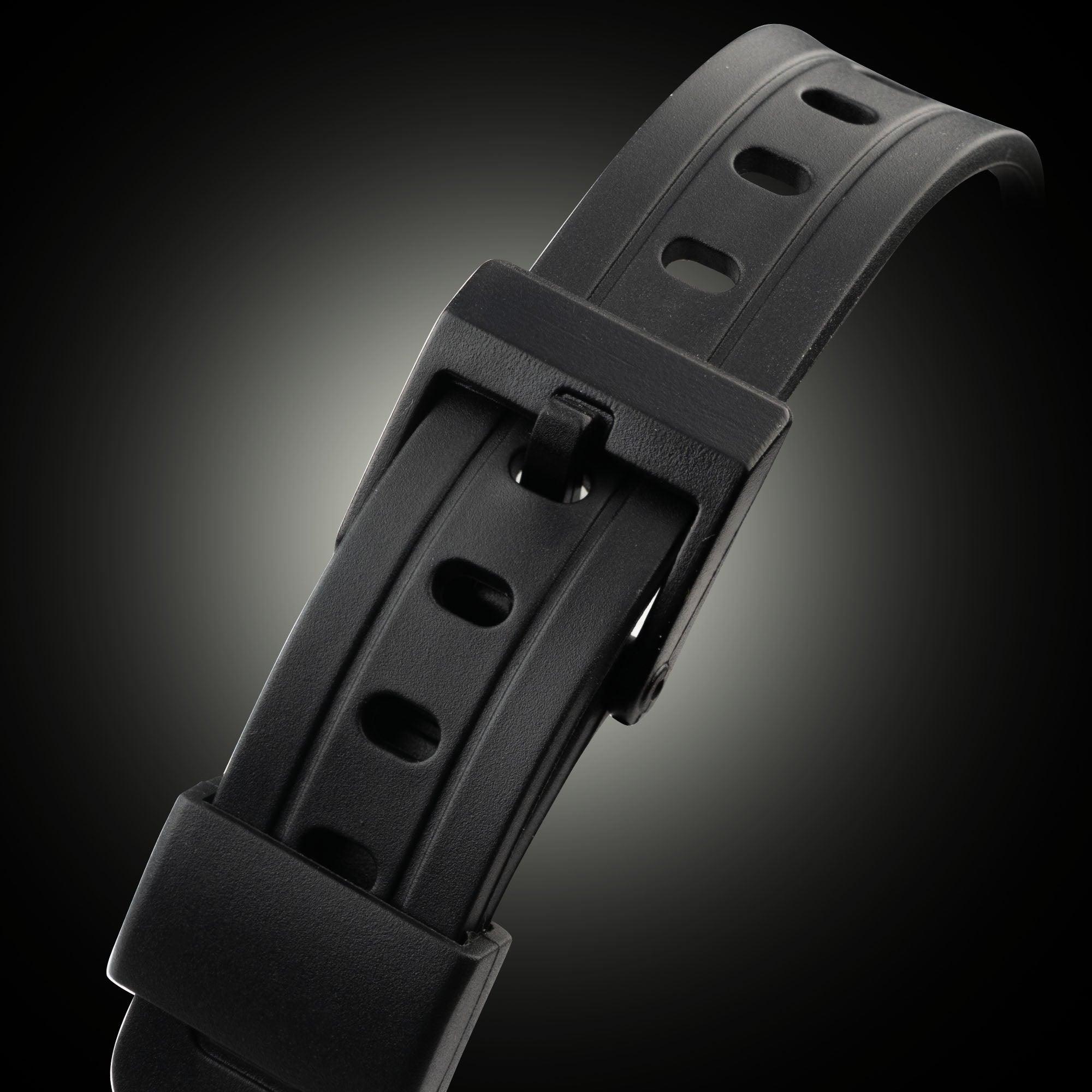 Gurkha Wancher Black Rubber Straps