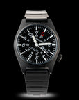 Wancher Gurkha Tilted Field Watch on canvas strap – Durable Japanese watch for military-inspired adventures