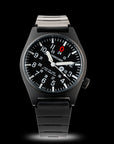 Wancher Gurkha Tilted Field Watch on canvas strap – Durable Japanese watch for military-inspired adventures