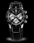 Wancher Aero Nacht Maverick — jet-fighter-inspired pilot chronograph, skeleton caseback, Seagull ST19 hand-wind