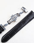 Italian Calfskin Leather Strap - Butterfly Buckle Clasp Type - 21mm - Wancher Watch
