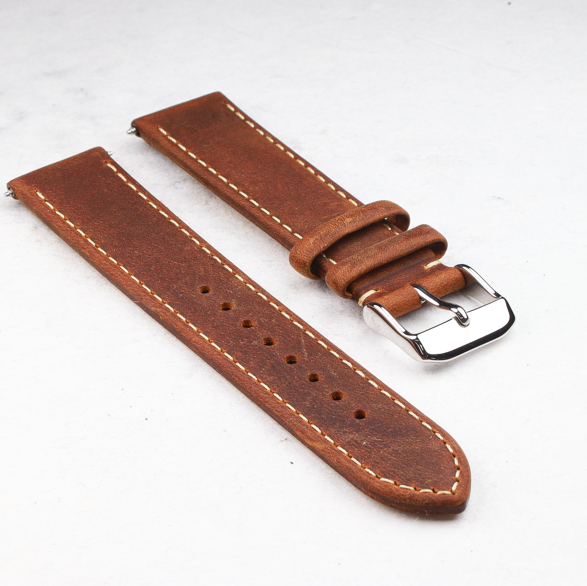 Suade Leather Strap - Wancher Watch Wancher Watch Brown Wancher Watch Suade Leather Strap {{ Automatic Watch {{ Watch }} }} {{ Japan }} Genuine Leather Strap with Silver Pin Closure by Wancher