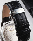 Italian Calfskin Leather Strap - Butterfly Buckle Clasp Type - 21mm - Wancher Watch