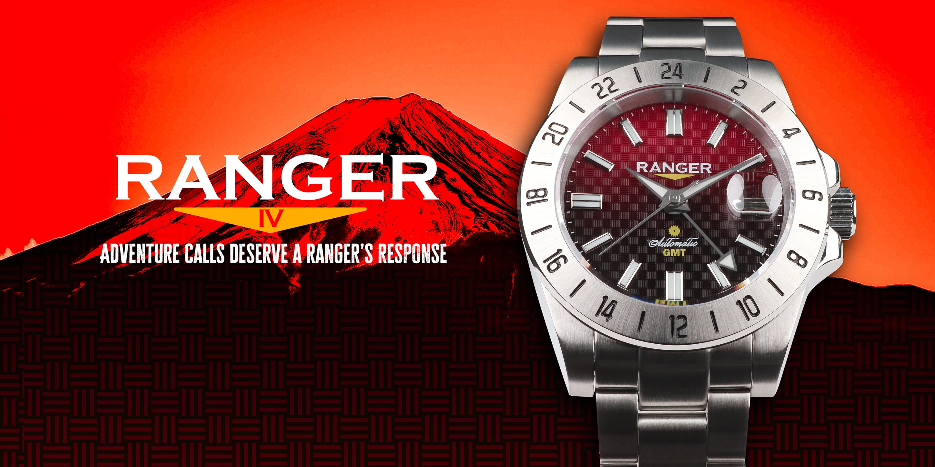 Wancher Watch Ranger IV: AKA FUJI Automatic Watch Seiko NH34 GMT Japanese Automatic Movement Wrist Watch from Japan