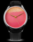 Collectible Urushi Watch featuring Ishime Tsuishitsu Nuri Kinma Urushi lacquer dial designed by Wancher Watch