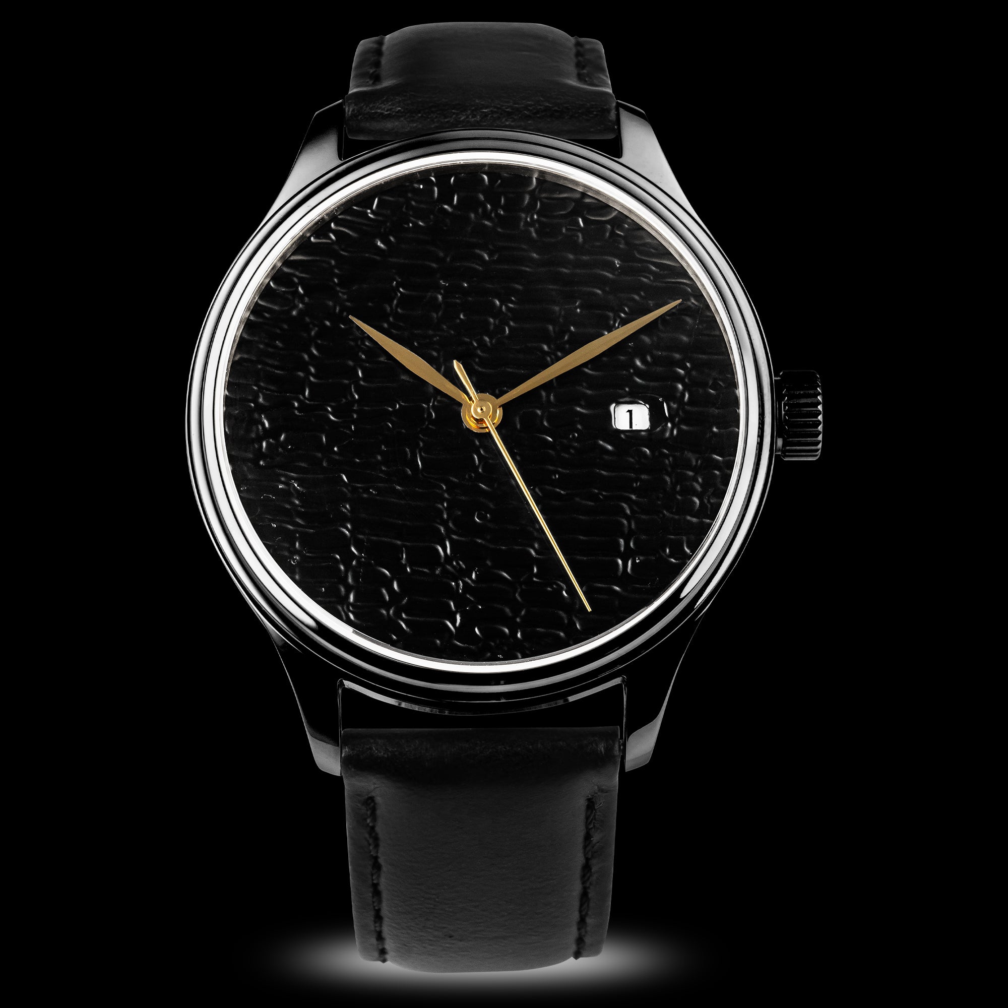 Dream Watch -Black Moon II Urushi Lacquered Watch - Wancher Watch