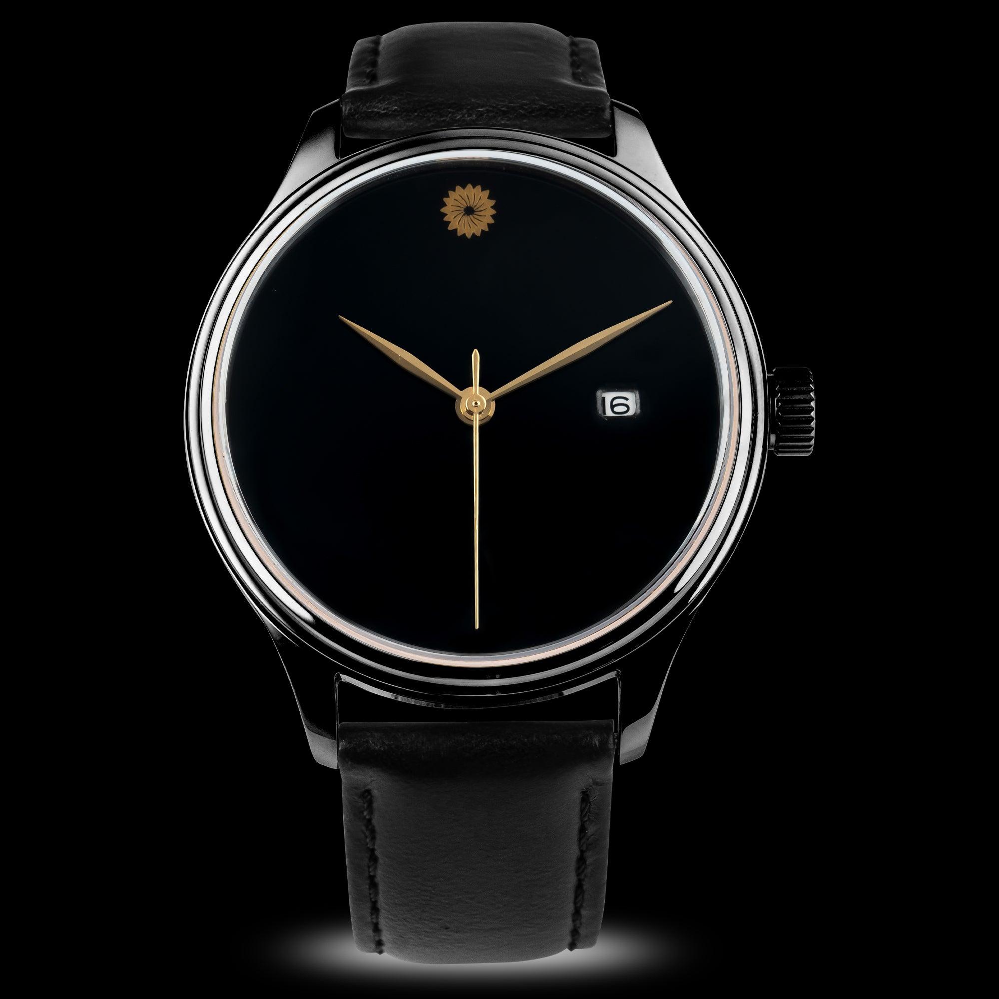Wancher Dream Watch - Kuro Muji (Urushi Lacquer Watch) - Wancher Watch