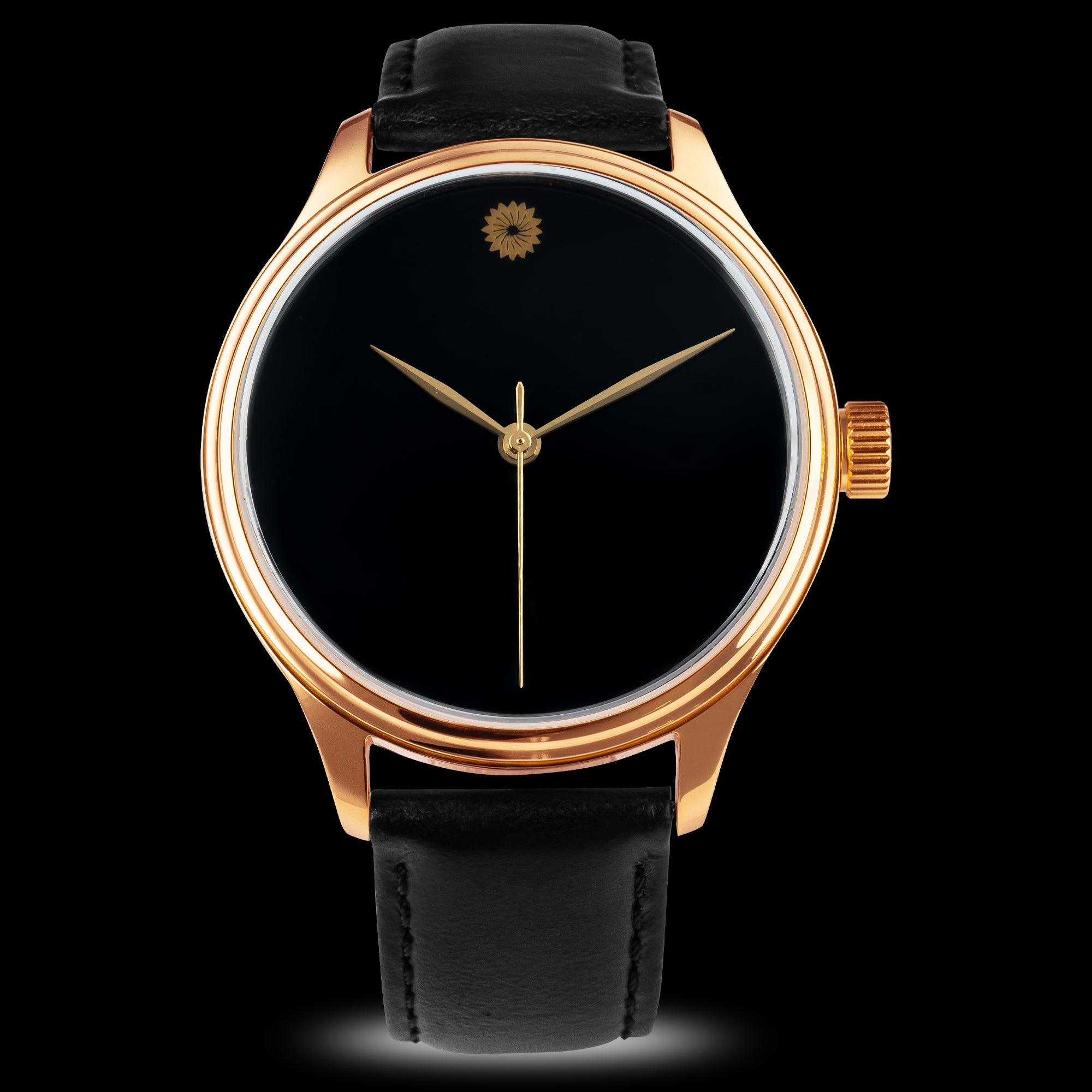 Wancher Dream Watch - Kuro Muji (Urushi Lacquer Watch) - Wancher Watch