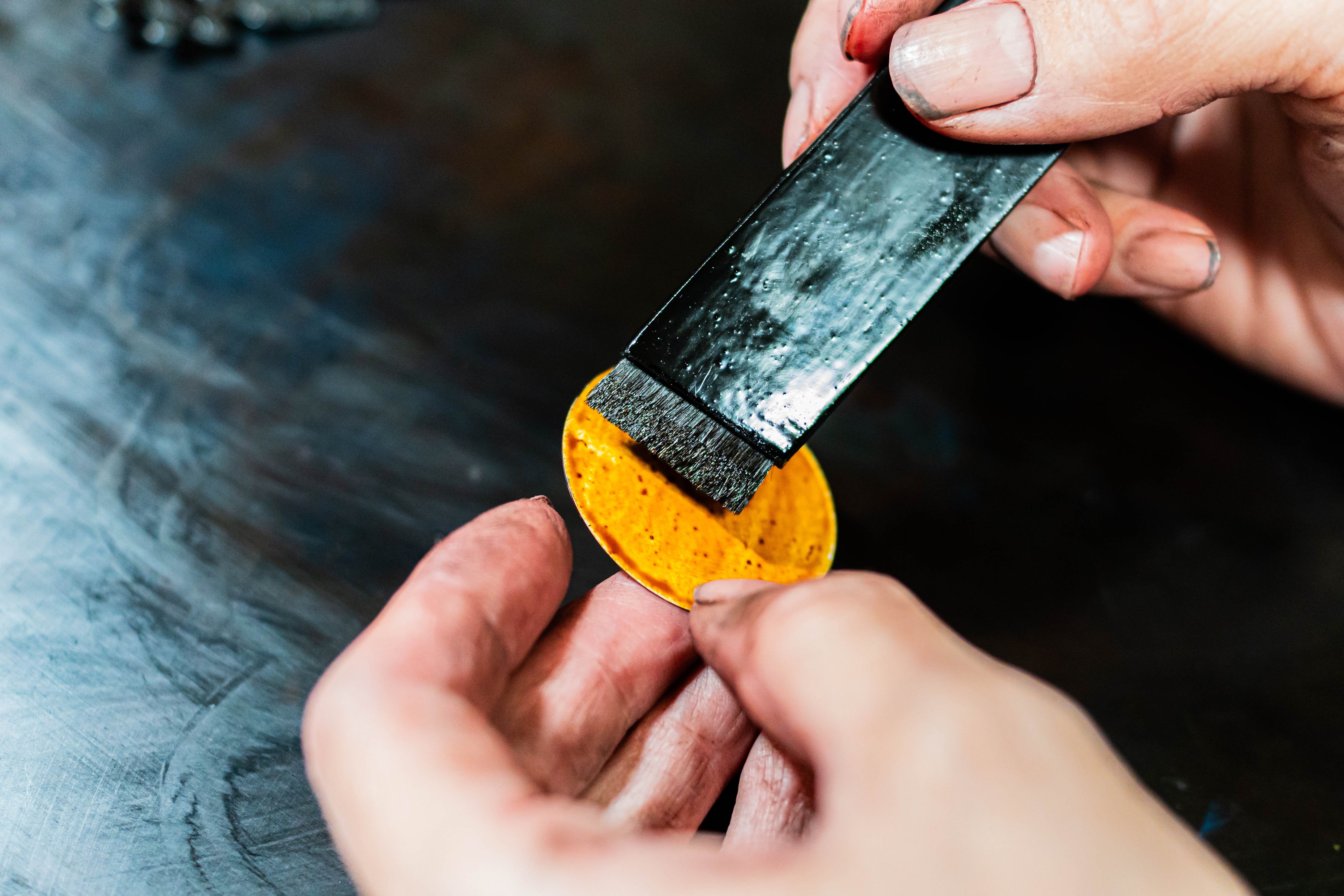 Wancher Watch urushi watch Master Oniyama coating urushi on a Watch Dial Urushi Watch Dial 