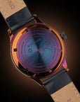 Dream Watch Urushi Purple exhibition caseback, Wancher Echizen urushi watch