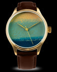 Dream Watch Chawan-iro Ai showcasing layered Urushi lacquer by Hirota Yoko