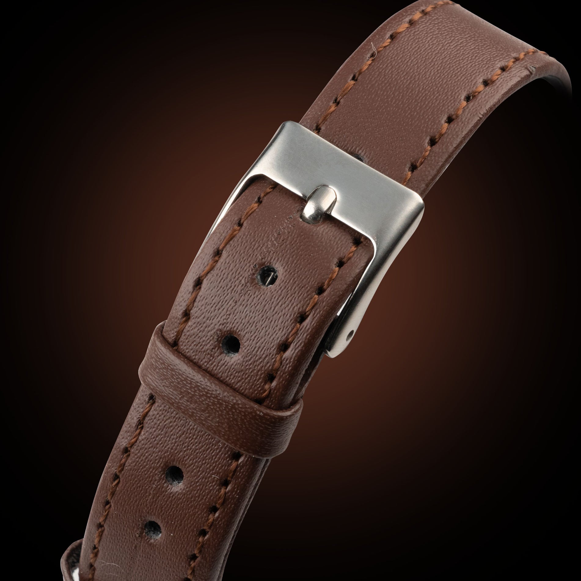 Gurkha Leather Strap Brown Wancher Watch 