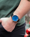 Wearing Dream Watch Fuyuzora Urushi Blue Lacquer Watch 