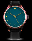 Detail of Japanese Urushi craftsmanship on luxury timepiece