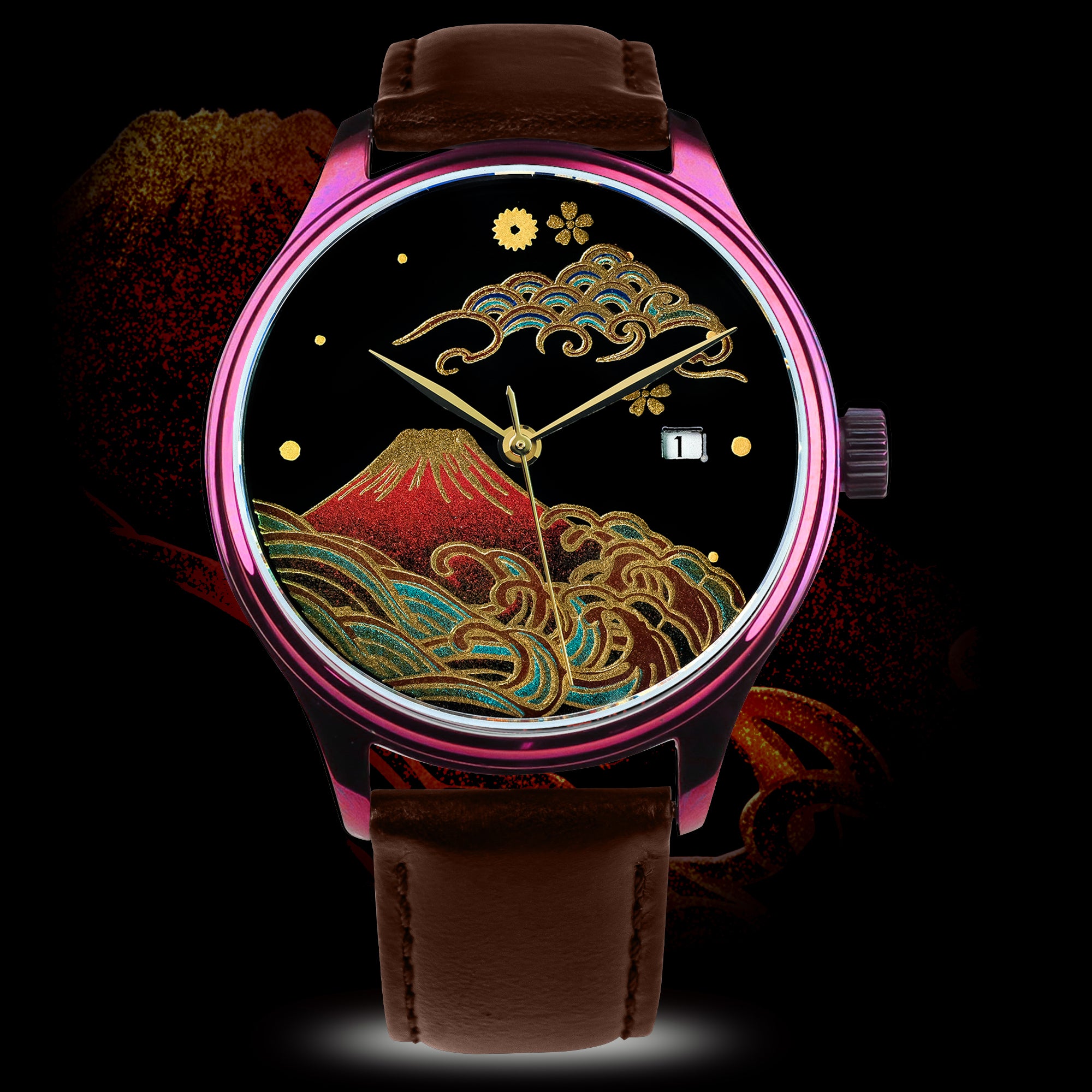 Dream Watch — Aka Fuji Urushi Kindai Maki-e 蒔絵