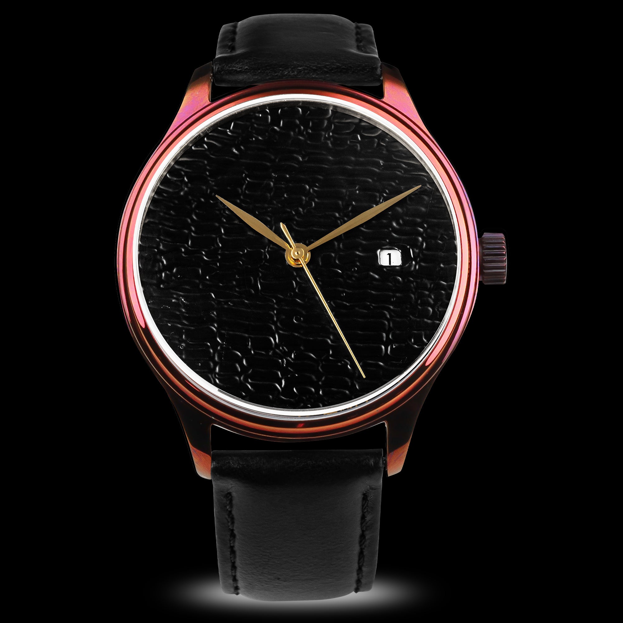 Dream Watch -Black Moon II Urushi Lacquered Watch - Wancher Watch