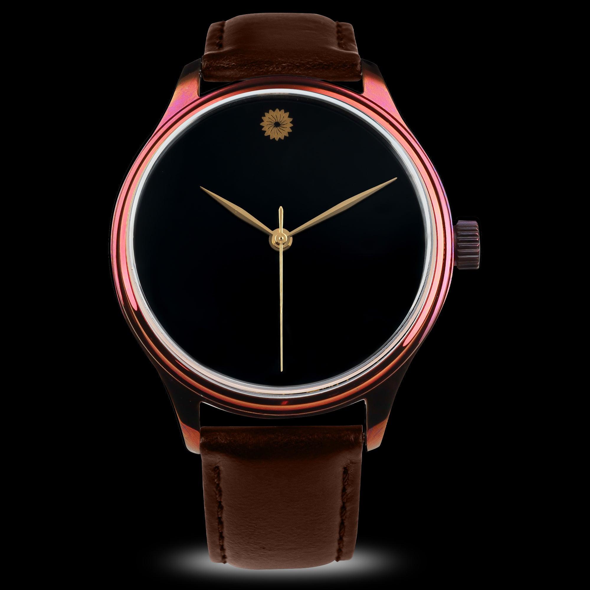 Wancher Dream Watch - Kuro Muji (Urushi Lacquer Watch) - Wancher Watch