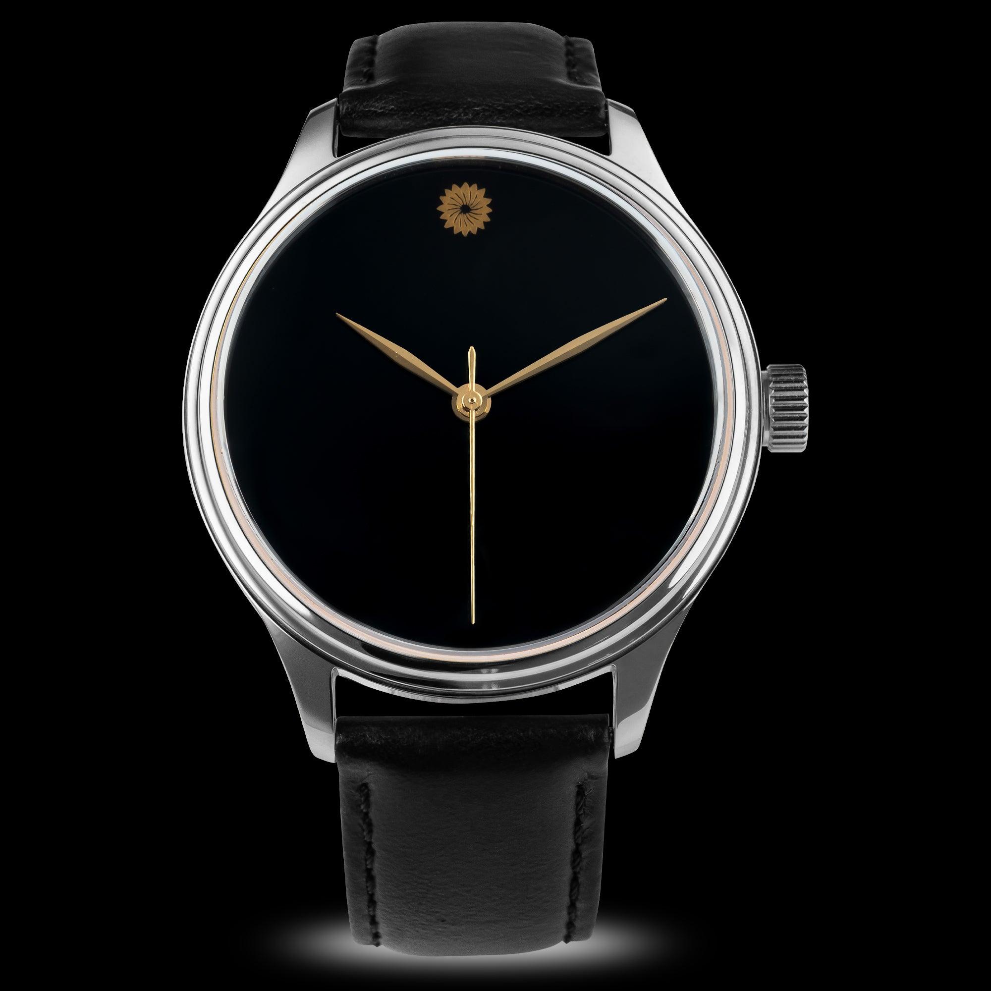 Wancher Dream Watch - Kuro Muji (Urushi Lacquer Watch) - Wancher Watch