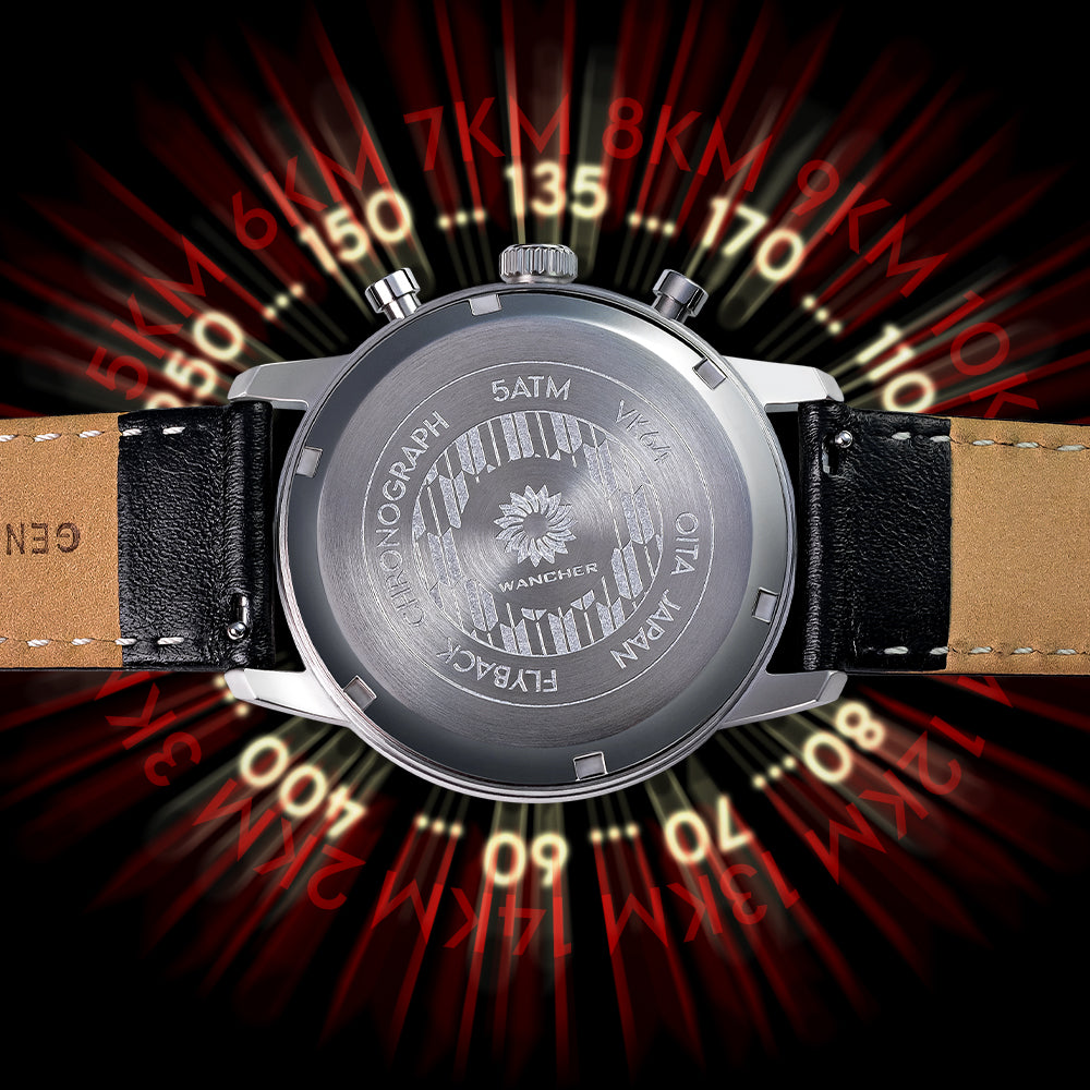 Tenji Chronograph – 38mm Seiko VK64 Mecha-Quartz | Wancher Watch