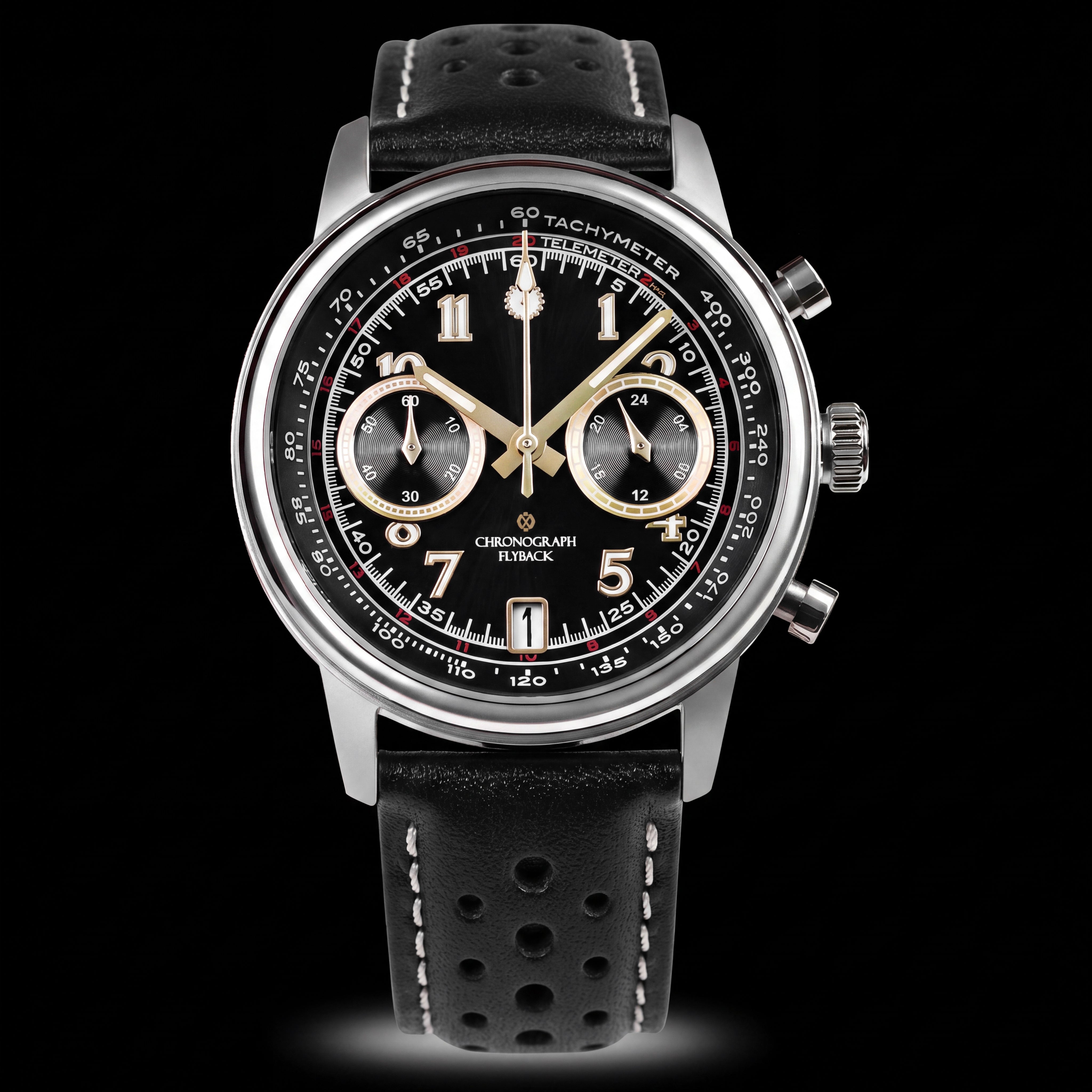 Tenji Chronograph – 38mm Seiko VK64 Mecha-Quartz | Wancher Watch
