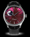 Wancher Dream Moonphase Kaguya AKANE automatic watch with red raden mother of pearl dial