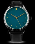 Luxury dress watch with deep blue Urushi dial