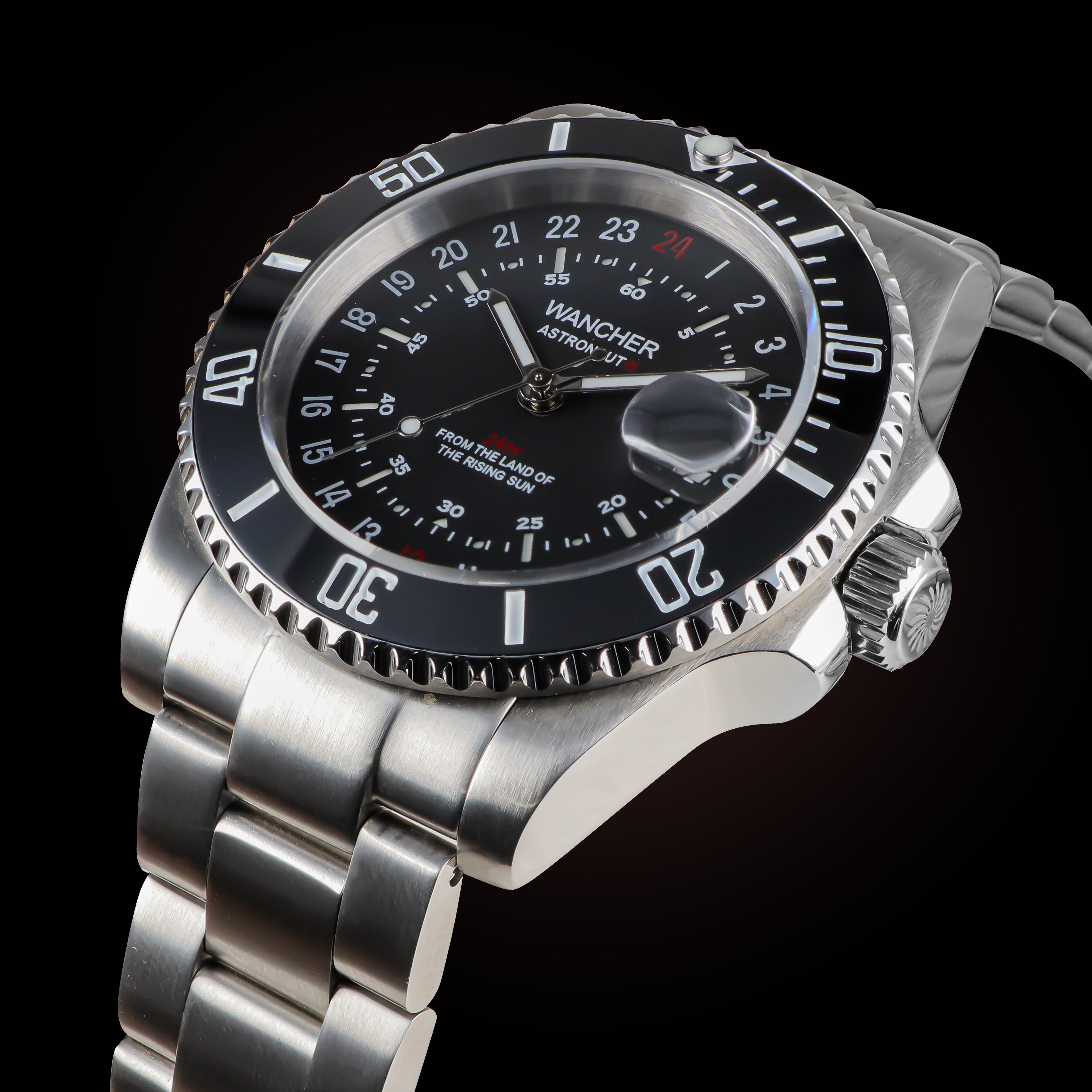 Wancher Watch Astronaut 3 Black Automatic Watch 