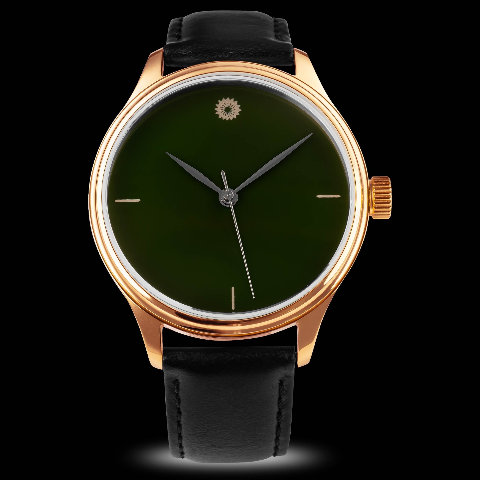 Dream Watch - Green Tamenuri Urushi Lacquer  Watch I Wancher Watch Bronze Case 