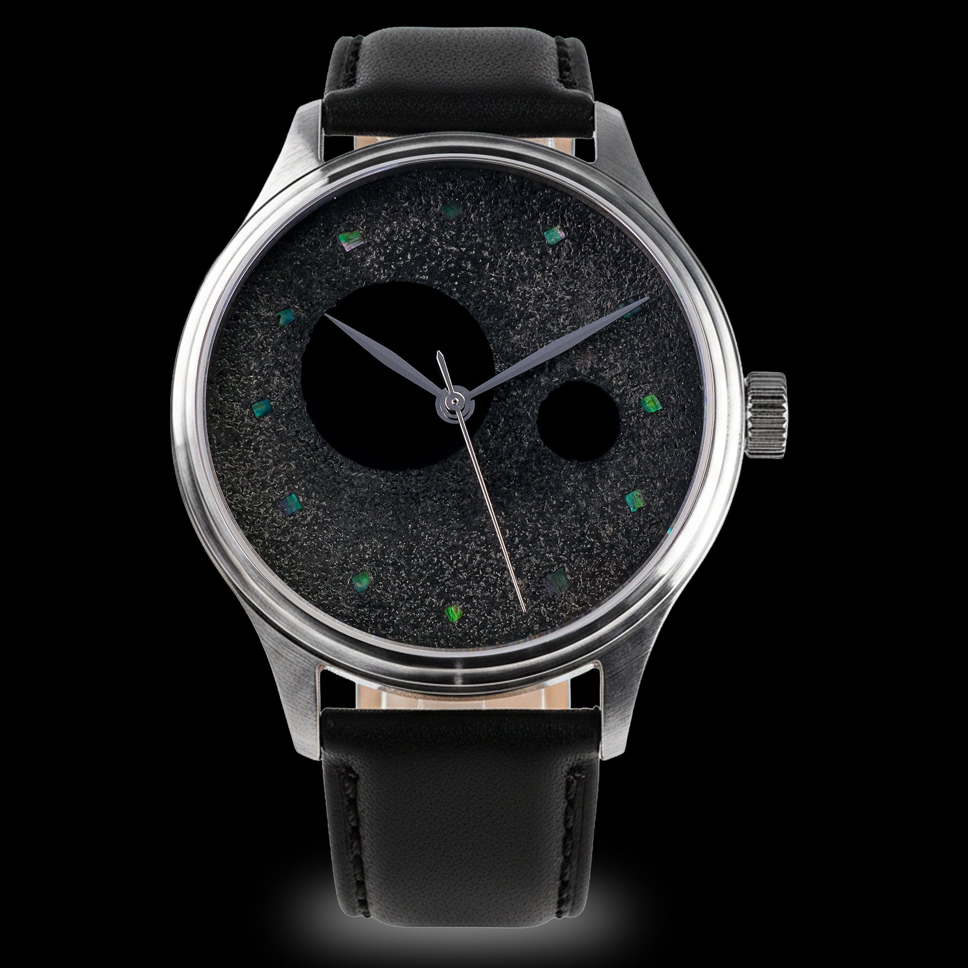 Dream Watch Charcoal Urushi Sumi Raden Urushi Watch by Wancher Watch Master Oniyama Model 2