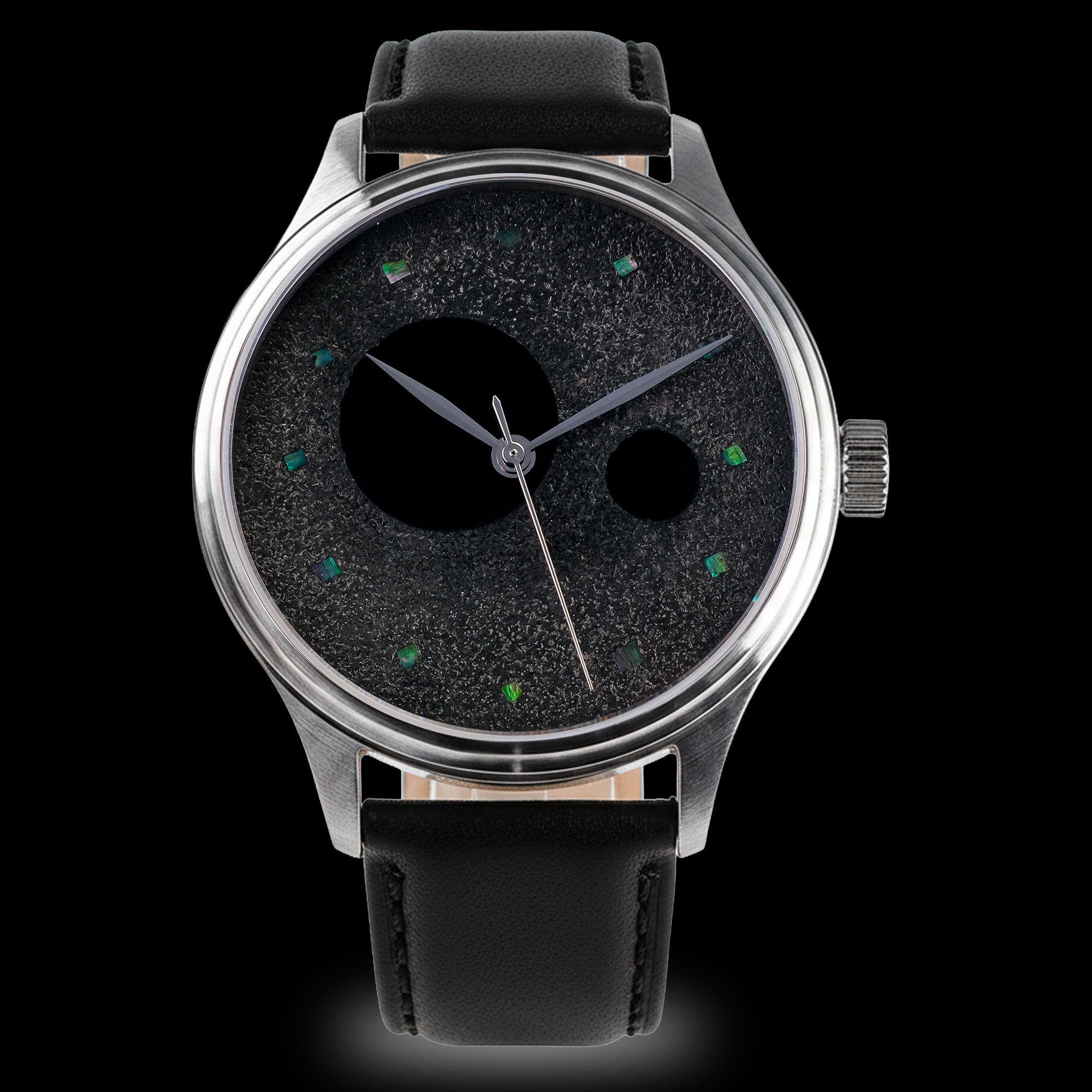 Dream Watch Charcoal Urushi Sumi Raden Urushi Watch by Wancher Watch Master Oniyama Model 2