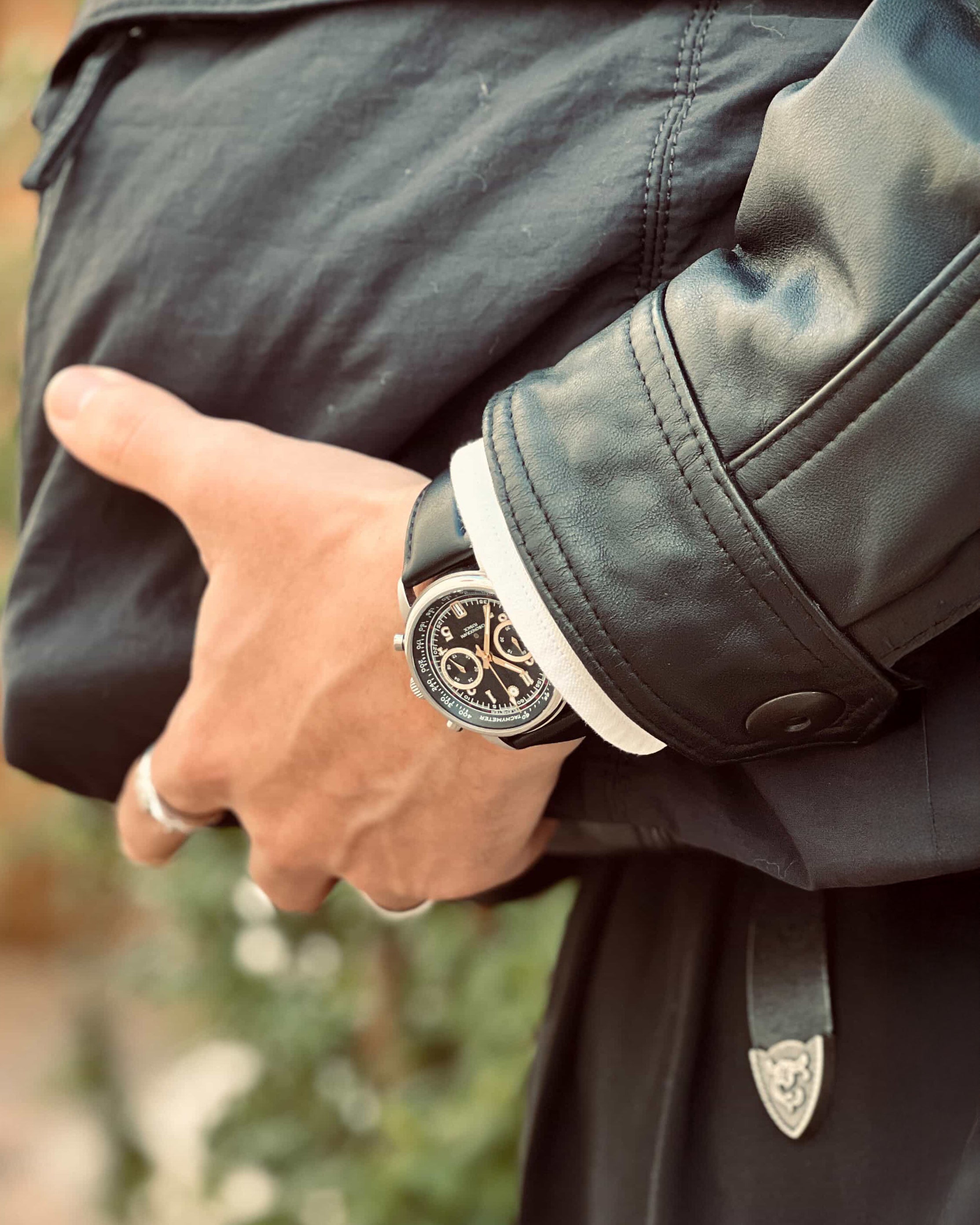 Tenji Chronograph – 38mm Seiko VK64 Mecha-Quartz | Wancher Watch